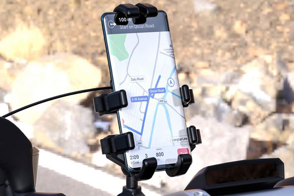 CLEVER CHARGING-Smartphone mount and USB charger Smartphone mount and USB charger
