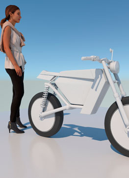 electric not-naked naked bike