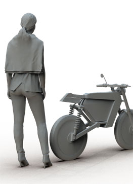 electric not-naked naked bike