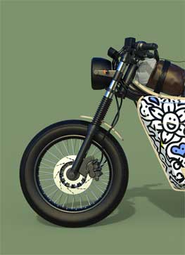 electric cubfighter moped